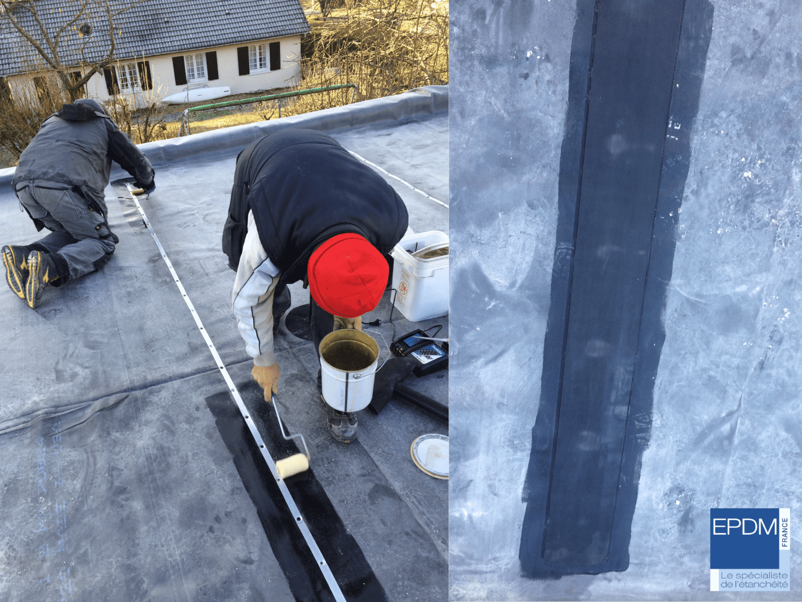 Chantier étanchéité EPDM 6
