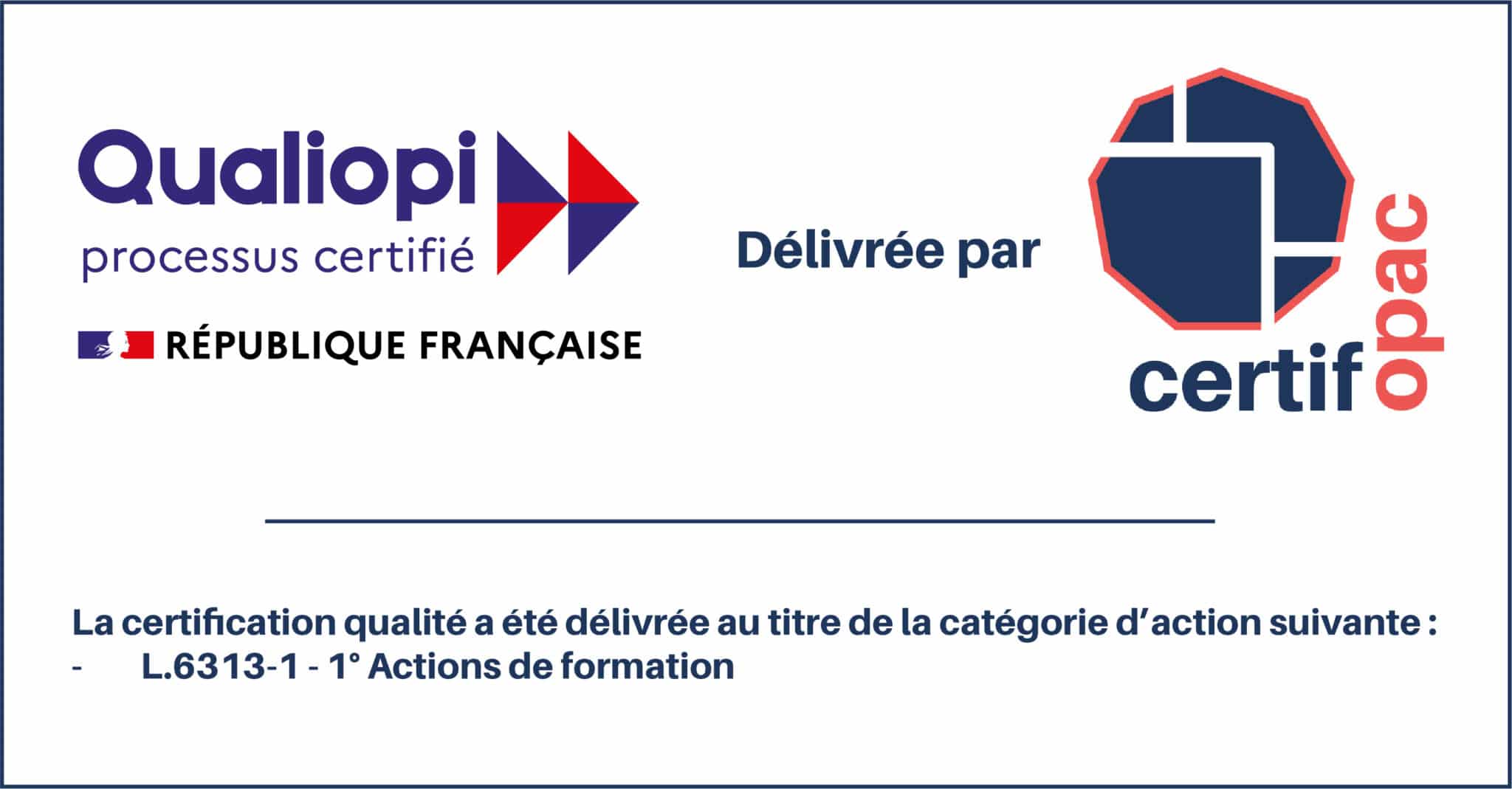Certification Qualiopi Certification Qualiopi