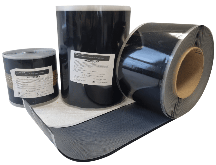 Bandes de Flashing EPDM, 150mm et 300mm de large. Rouleau 30,5m