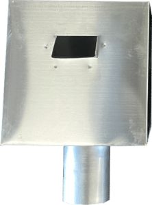 Boîte à Eau Zinc pour assurer la bonne évacuation des eaux pluviales 200x200x200mm