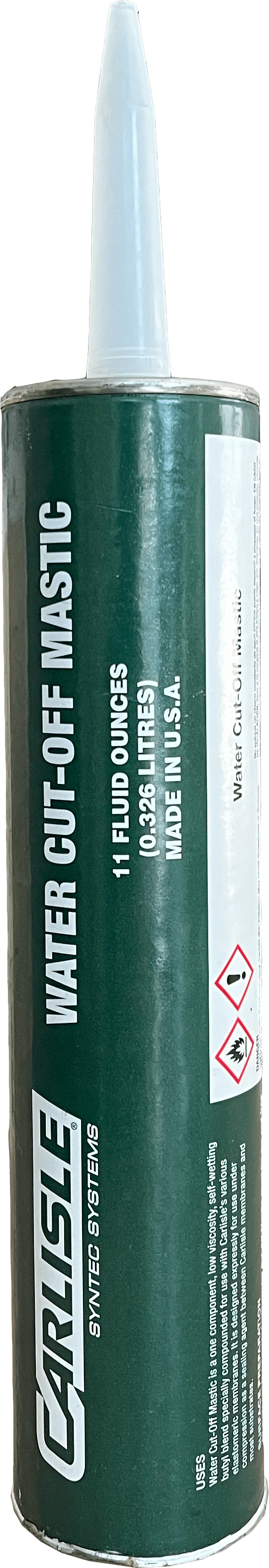 Cartouche de mastic water cut off