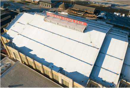Projet en membrane EPDM blanc